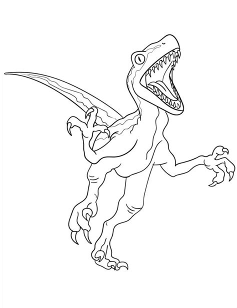 Dibujos De Velociraptor Para Colorear