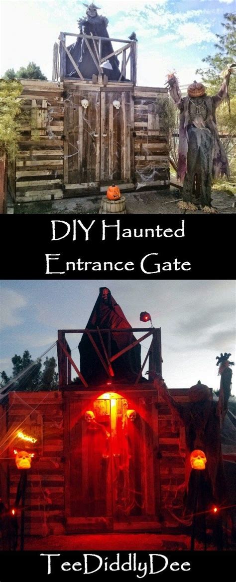 Diy Halloween Haunted Entrance Gate Teediddlydee Scary Halloween