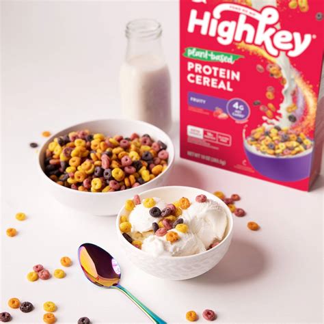 Fruity Plant Based Protein Cereal 1 Box High Protein And Low Crab