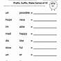 Free Prefix And Suffix Worksheets