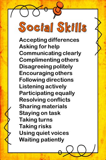 List Of Social Skills For Adults