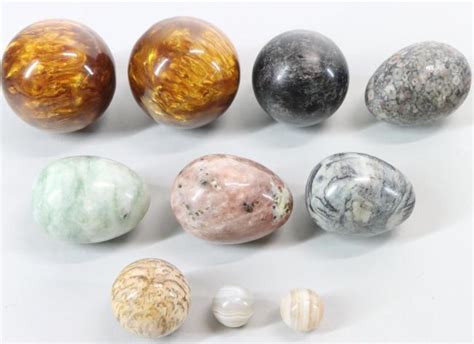 Fossils And Polished Mineral Spheres