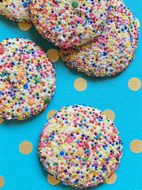 The Happiest Cookies: Rainbow Joy Sprinkle Cookies
