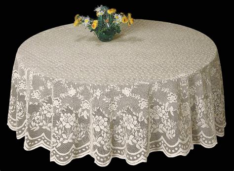 70 inch Round Lace Tablecloth. 2 Color options - White, Cream - Walmart.com
