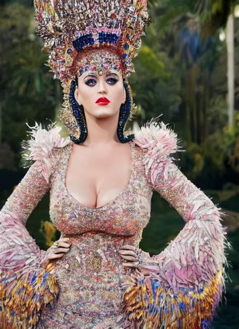 Katy Perry Styled By Nick Knight Posing Full Body Stable Diffusion