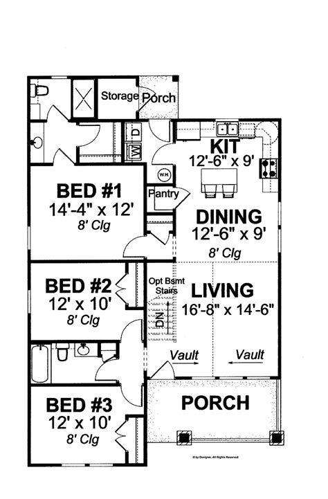 Open floor plans are definitely part of today's interior design vernacular. Plan 40522WM: Cute Southern Cottage with Options | Open ...