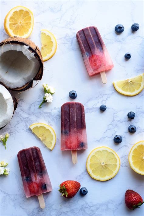 End Of Summer Acai Fruit Popsicles Recipe Solluna By Kimberly Snyder