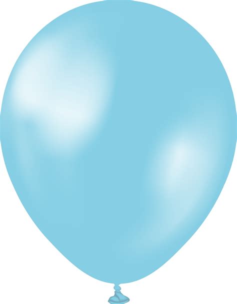 12 Kalisan Latex Balloons Metallic Light Blue 50 Per Bag Bargain