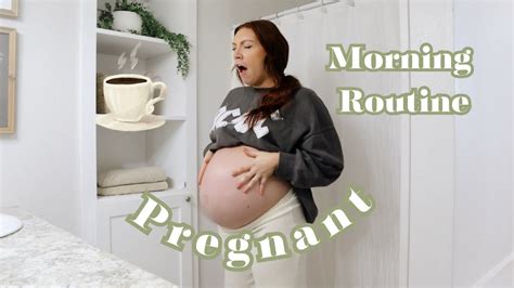 My Realistic Pregnant Morning Routine Mom Of Two Youtube