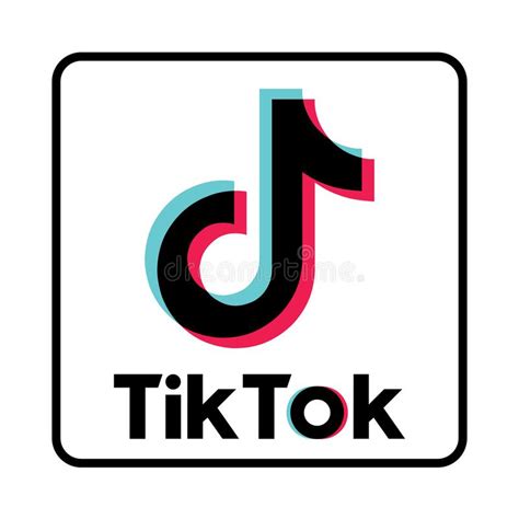 Tik tok logo coloring pages. Tiktok editorial image. Illustration of global, followus ...