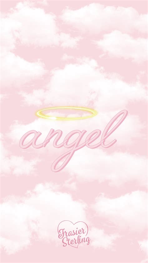 pink angel aesthetic wallpaper