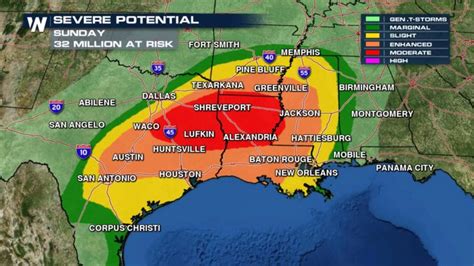 Life Threatening Severe Weather Expected Today More Than 32 Million At