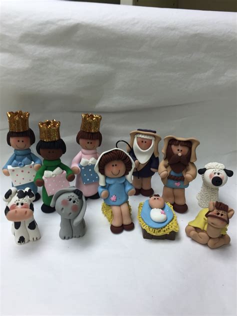 Polymer Clay Nativity Scene By Claytyme On Etsy