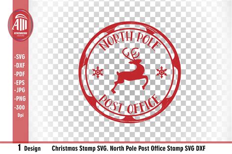 Christmas Stamps Svg North Pole Stamp Svg Santa Sack Svg 1014238