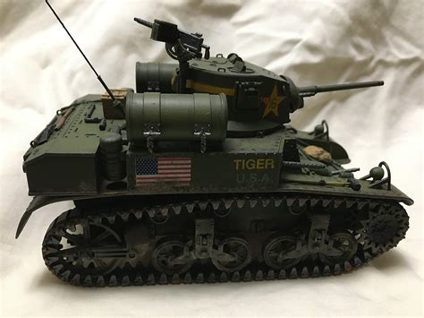 Gallery Pictures Academy M3a1 Stuart Light Tank Plastic Model Military
