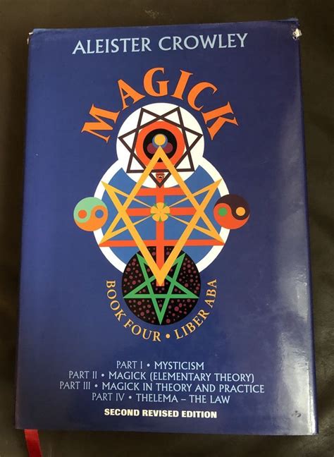 Aleister Cowley Magick Book Four Parts I Iv Mysticism Thelema Magic 4