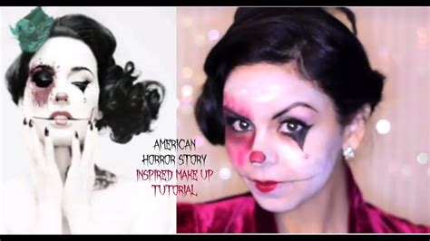 American Horror Story Inspired Makeup Tutorial Youtube