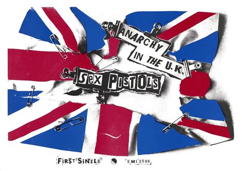 Sex Pistols A2 Art Poster Anarchy In The Uk Punk 1977 Etsy