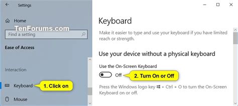 Turn on sticky keys by pressing shift five times in a row. General Tips Turn On or Off On-Screen Keyboard in Windows 10