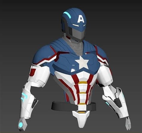 Captain America Secret Empire Armor 3d Model 3d Printable Cgtrader
