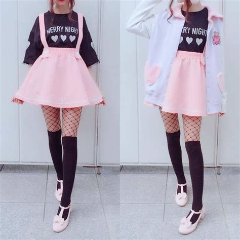 Cute Stretchy Kitty Skirt San51 Kawaii Fashion Outfits Pastel