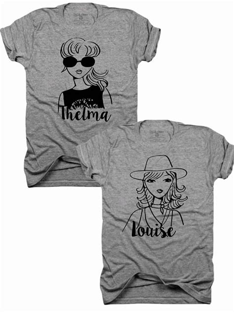 2 Pack Thelma And Louise Best Friends T Shirt Thelma Louise Best