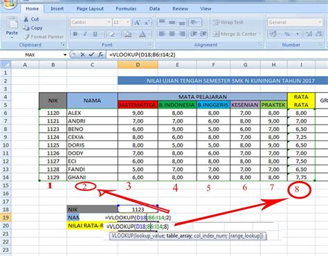 Fungsi Rumus Excel Vlookup Dan Contoh Penggunaan Vlookup Di Ms Excel