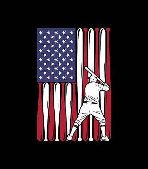 Baseball American Flag Usa Digital Art By Baseball American Flag Usa
