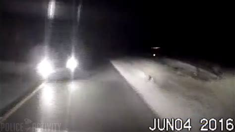 Dashcam Shows Drunk Driver Crashing Head On Into Cop Car