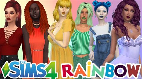 So SchÖne Sims Rainbow Challenge Die Sims 4 Simfinity Youtube
