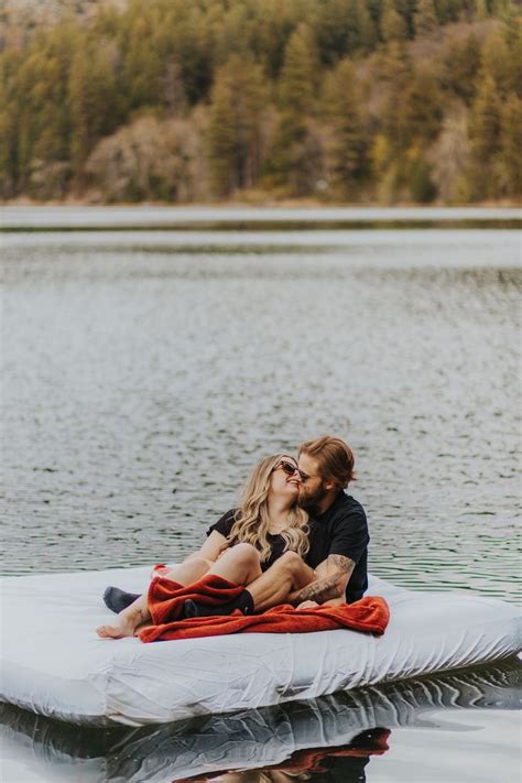 Air Mattress Lake Couple Session In Southern Oregon In 2021 Southern