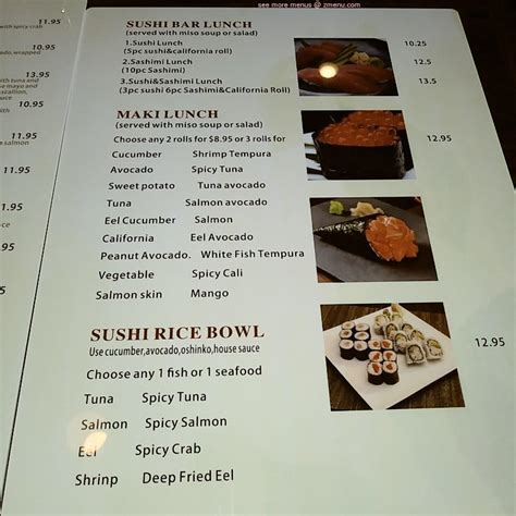 Menu At Akita Sushi Restaurant Ocala
