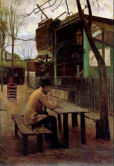 Miguel Utrillo Méditant Au Moulin De La Galette Santiago Rusiñol 1890