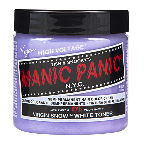 โปรโมชั่น manic panic classic cream semi permanent hair color cream virgin snow 118 ml 1 jar