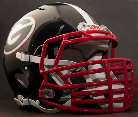 Custom Georgia Bulldogs Uga Ncaa Riddell Speed Football Helmet