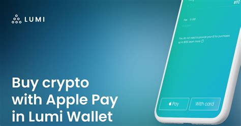 However, the great thing about bitcoin is that it allows you to fully control your funds without any intermediary and this is done with wallets installed locally on your device, be it mobile phone or computer. Buy Bitcoin with Apple Pay, thru Lumi Wallet app ...