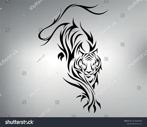 Sketch Tribal Tiger Tattoo Vector Drawing Stock Vector Royalty Free