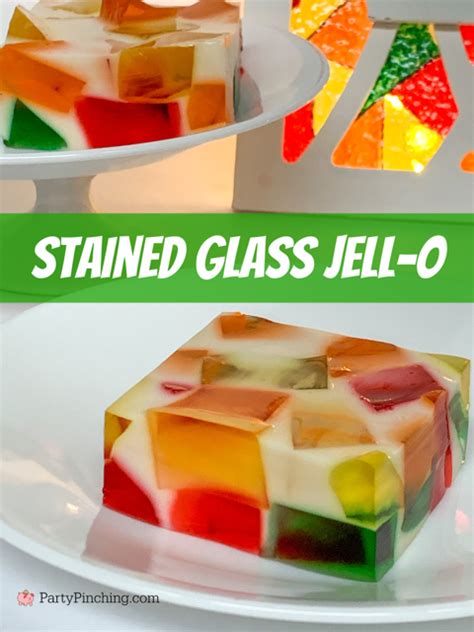 Stained Glass Jello Squares Holiday Broken Glass Jello Dessert Recipe