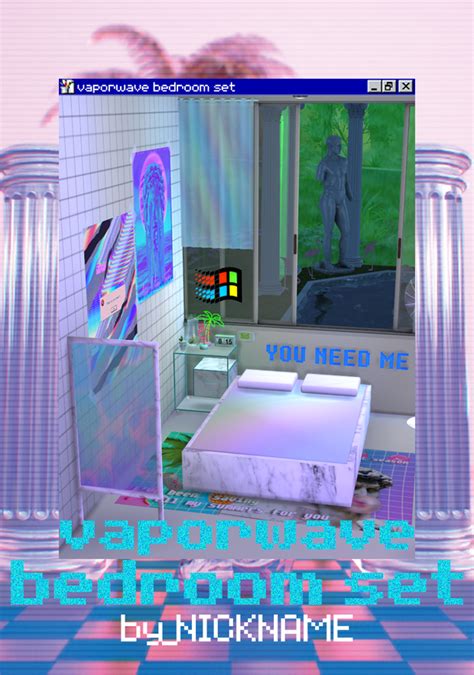 Vaporwave Bedroom Set Give Me A Nickname On Patreon Vaporwave Bedroom