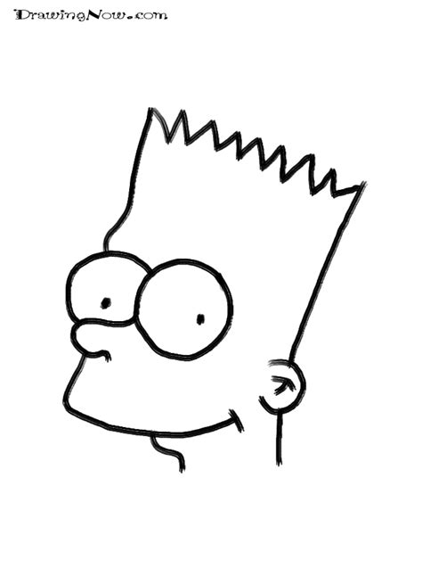 Bart Simpson Outline Png