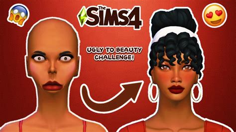 The Sims 4 Ugly To Beauty Challenge Cas Spicy🔥 5 ️ Youtube