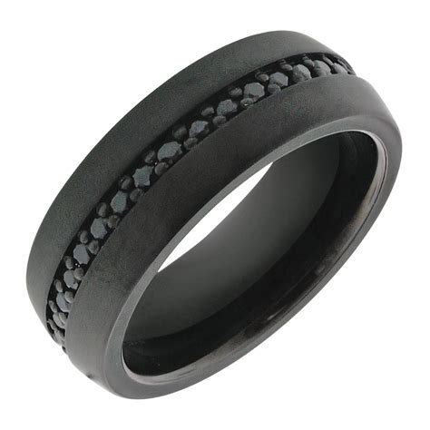 Popular tungsten band variations include black, gold, rose gold, and diamond styles. 15 Best of Mens Black Tungsten Wedding Bands With Diamonds