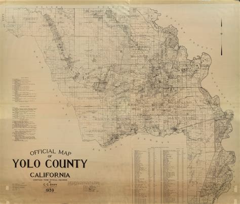 Official Map Of Yolo County California 1939 David Rumsey