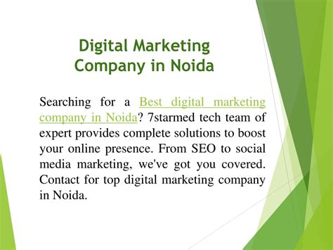 Ppt Digital Marketing Company In Noida Powerpoint Presentation Free