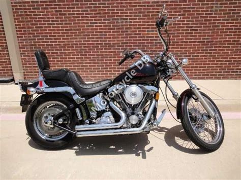 9,956 miles black chrome rear fender rack chrome samson rip saw exhaust chrome cycle vision air intake chrome custom engine guard w/extension highway pegs chrome 16' carlini curved ape hangers chrome/rubber front & rear floorboards chrome custom harley davidson hand grips. 1987 Harley-Davidson FXSTC 1340 Softail Custom - Moto ...