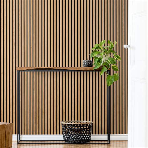 Natural Oak Acoustic Slat Wood Wall Panels Order Online
