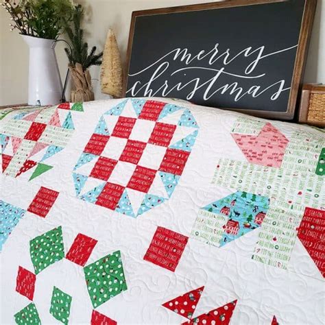 Finished Christmas Sampler Quilt Patterns A Quilting Life
