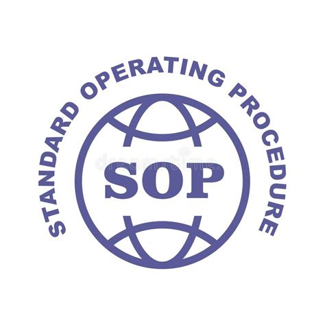 Sop Standard Operating Procedure Vector Concept With