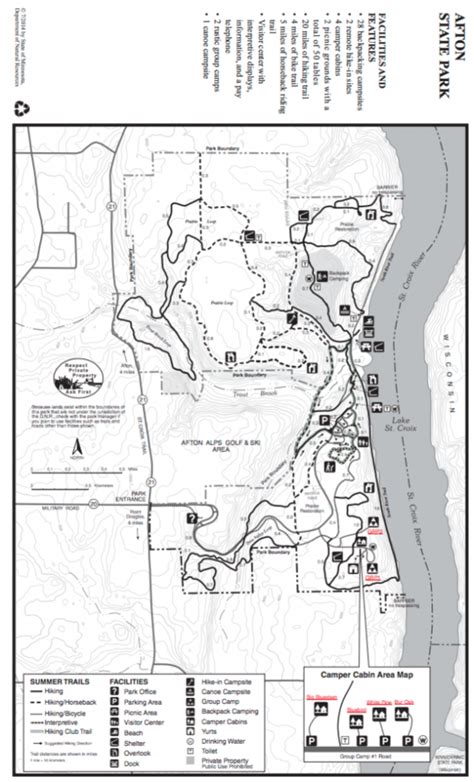 Afton State Park Map Rachaelj Macfarlane