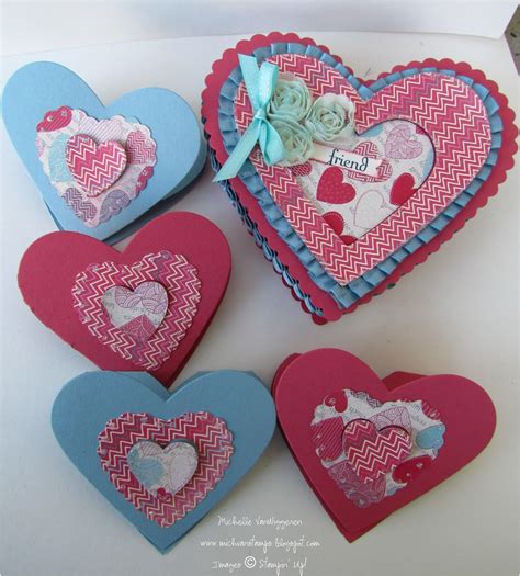 Michelles Great Paper Chase Valentines Heart Boxes And Note Cards